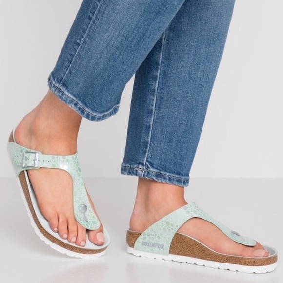 birkenstock gizeh metallic stones